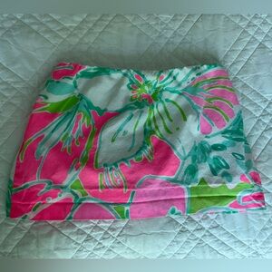Lilly Pulitzer Girls 5 Jasmine Skort “Don’t Give a Cluck” pink floral
